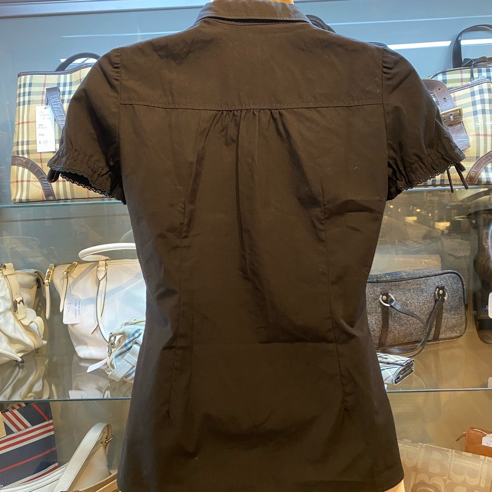 Burberry Black Button Down Top - image 5